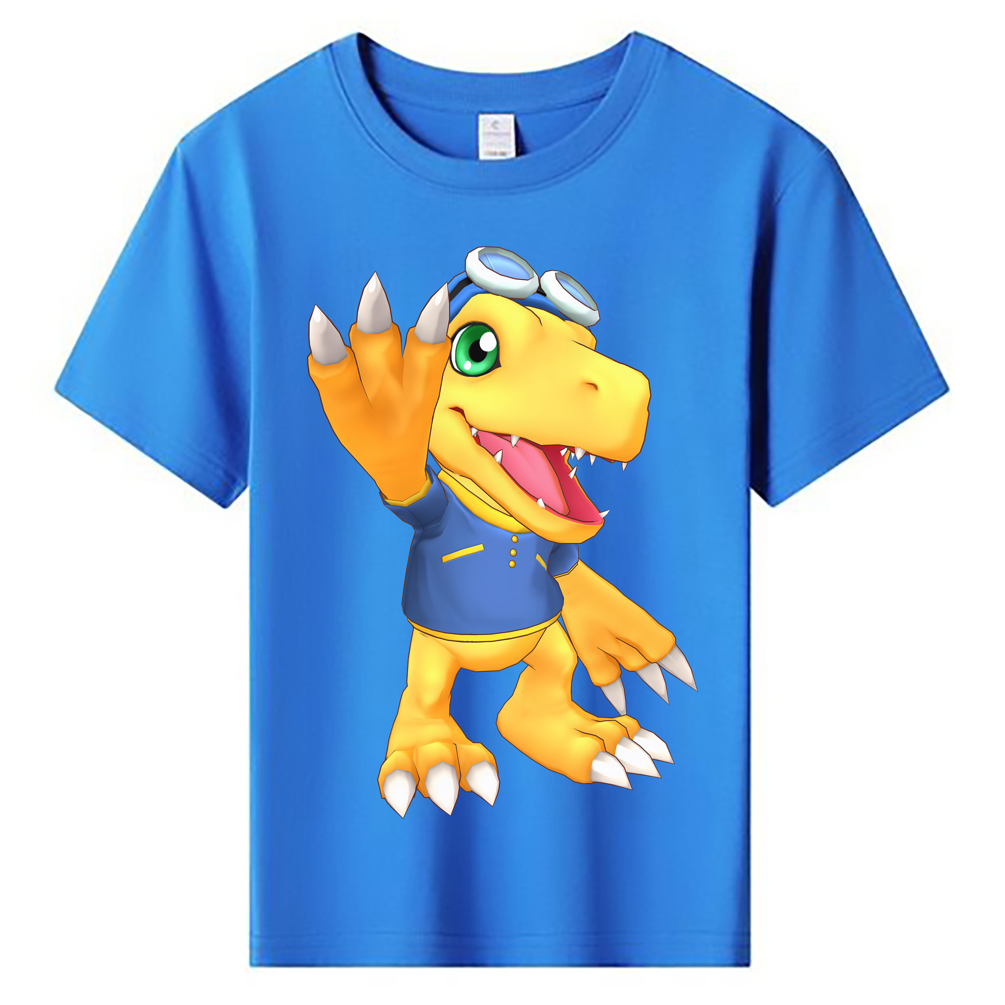 （画像用） Digimon デジタルモンスター/デジモン 綿100％キッズTシャツ（フロントプリント）
